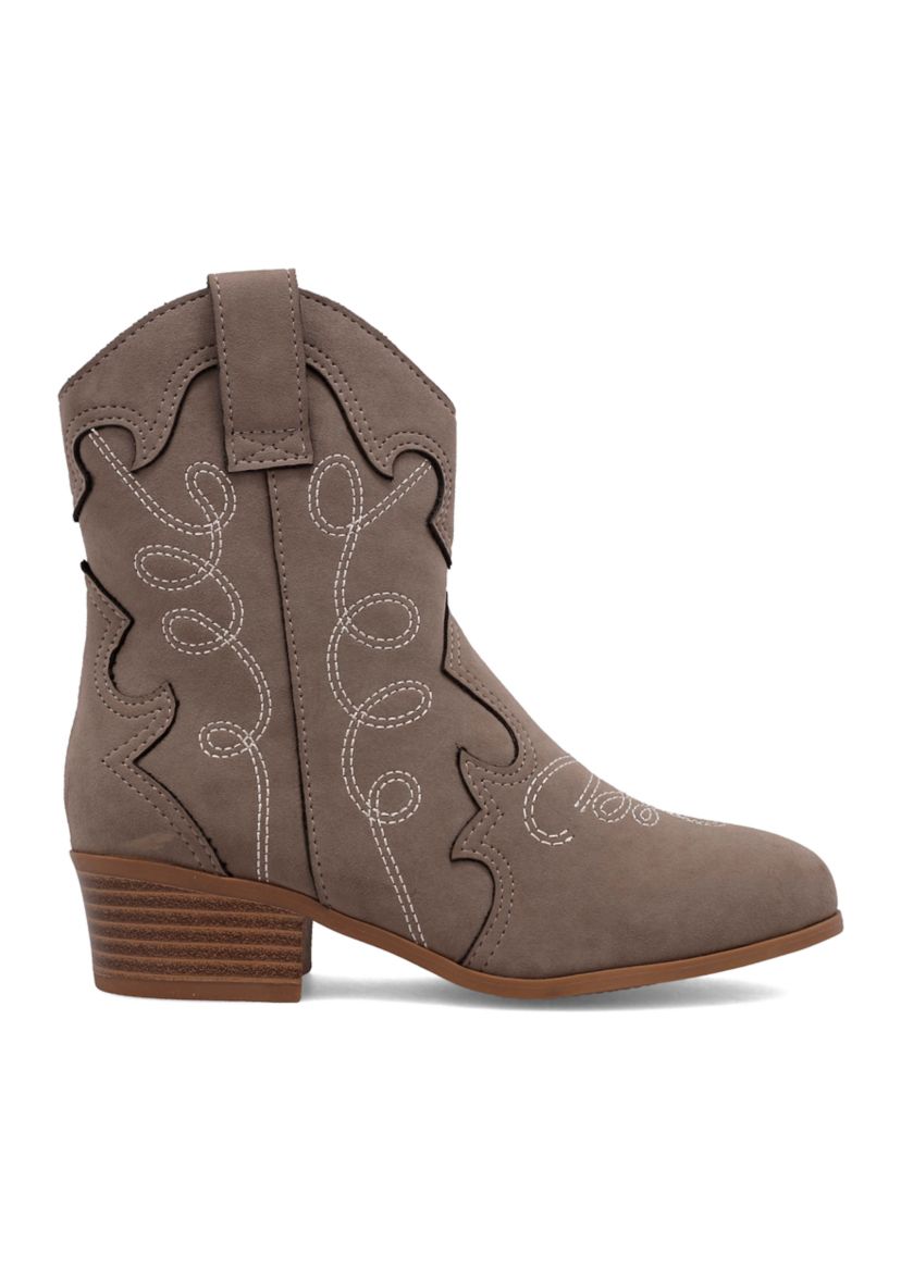 Youth Girls Embroidered Western Boots