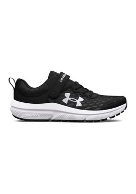 Under Armour Youth Boys BPS Assert Sneakers, Black, 2M Big Kid