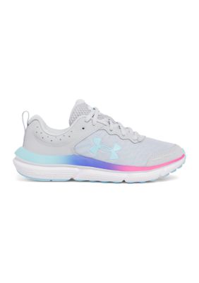 Under Armour Big Kid Girls Grade School UA Assert 10 Running Shoes, Gray, 5M Big Kid