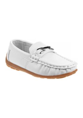Josmo Toddler/Youth Boys Loafer, White, 9M Little Kid