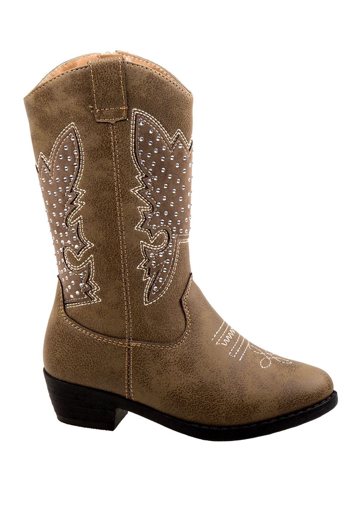 Toddler/ Youth Girls Tall Rhinestone Cowgirl Boots