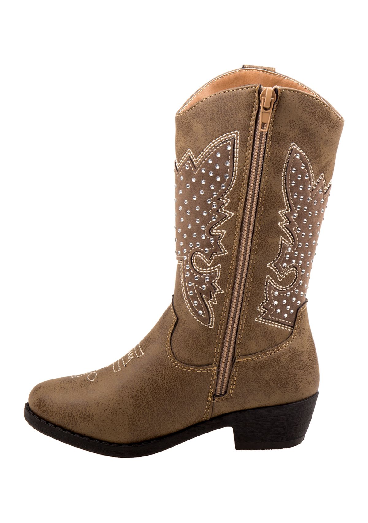 Toddler/ Youth Girls Tall Rhinestone Cowgirl Boots