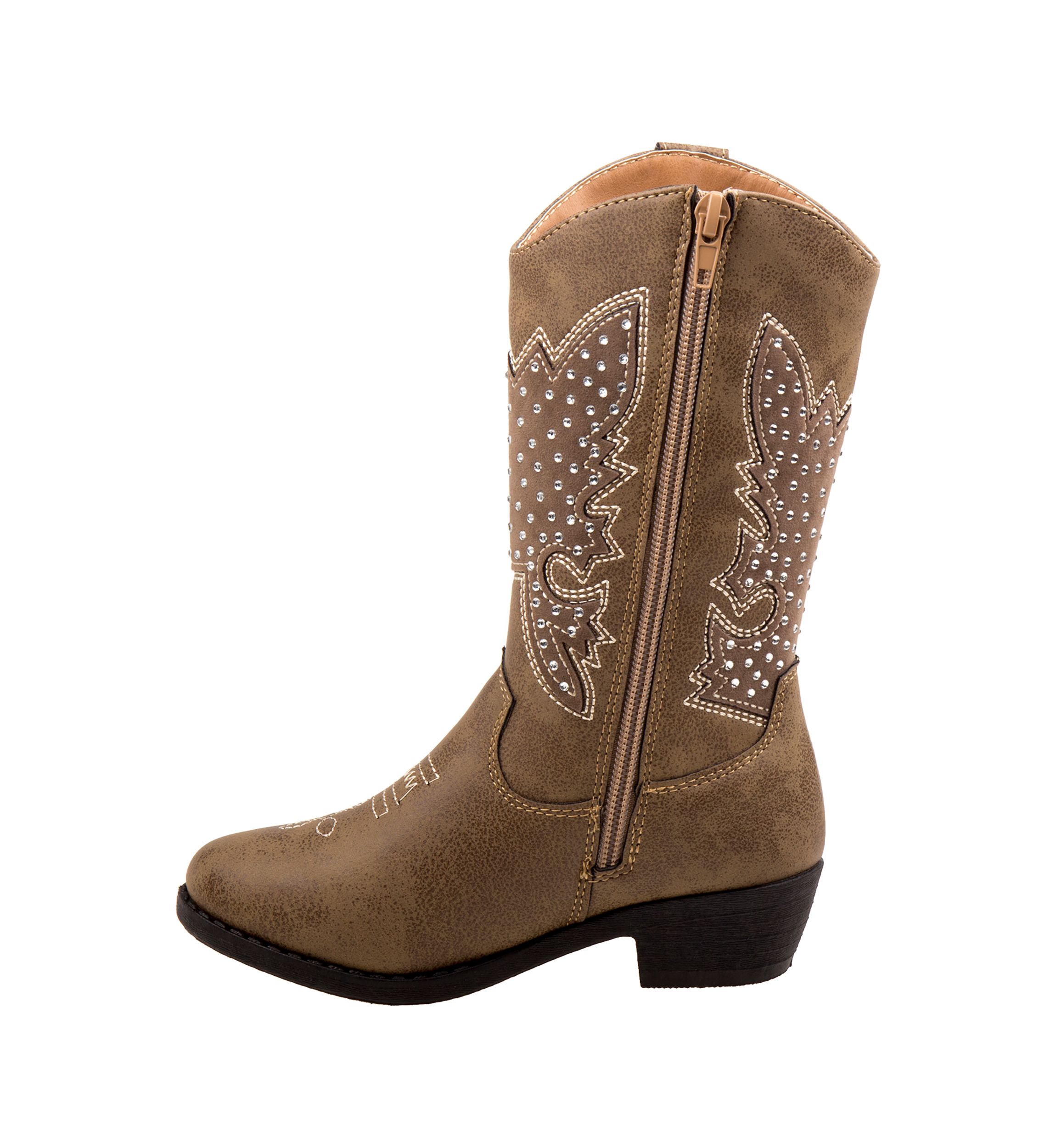 Toddler/ Youth Girls Tall Rhinestone Cowgirl Boots