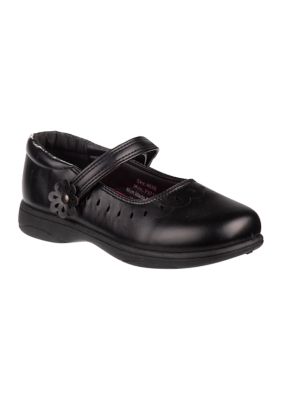 Josmo Toddler/Youth Girls School Shoes, Black, 12M Little Kid