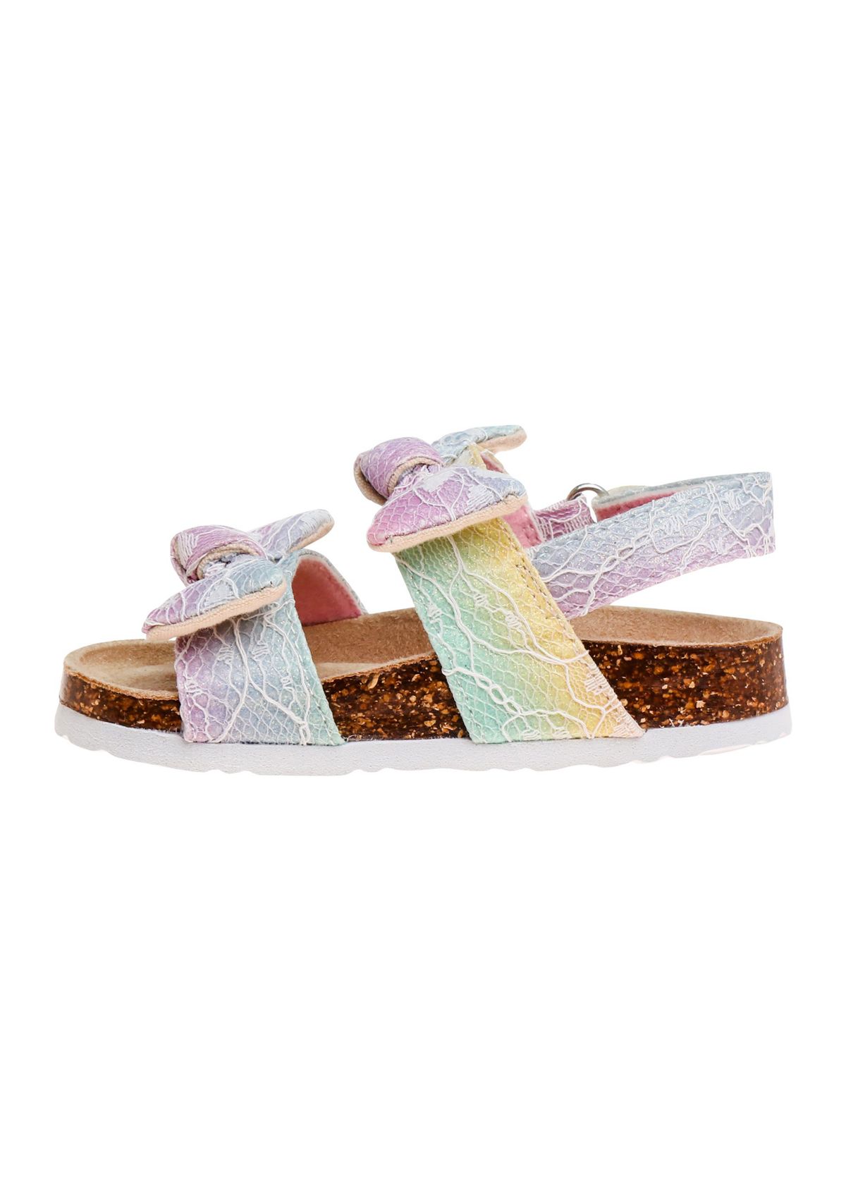 Toddler Girls Footbed Hook and Loop Sandals