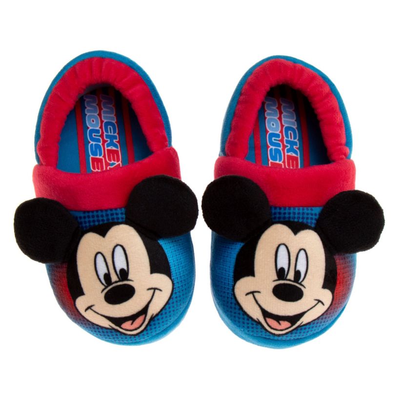 Disney Mickey Mouse Toddler Boys Retro Dual Sizes Slippers