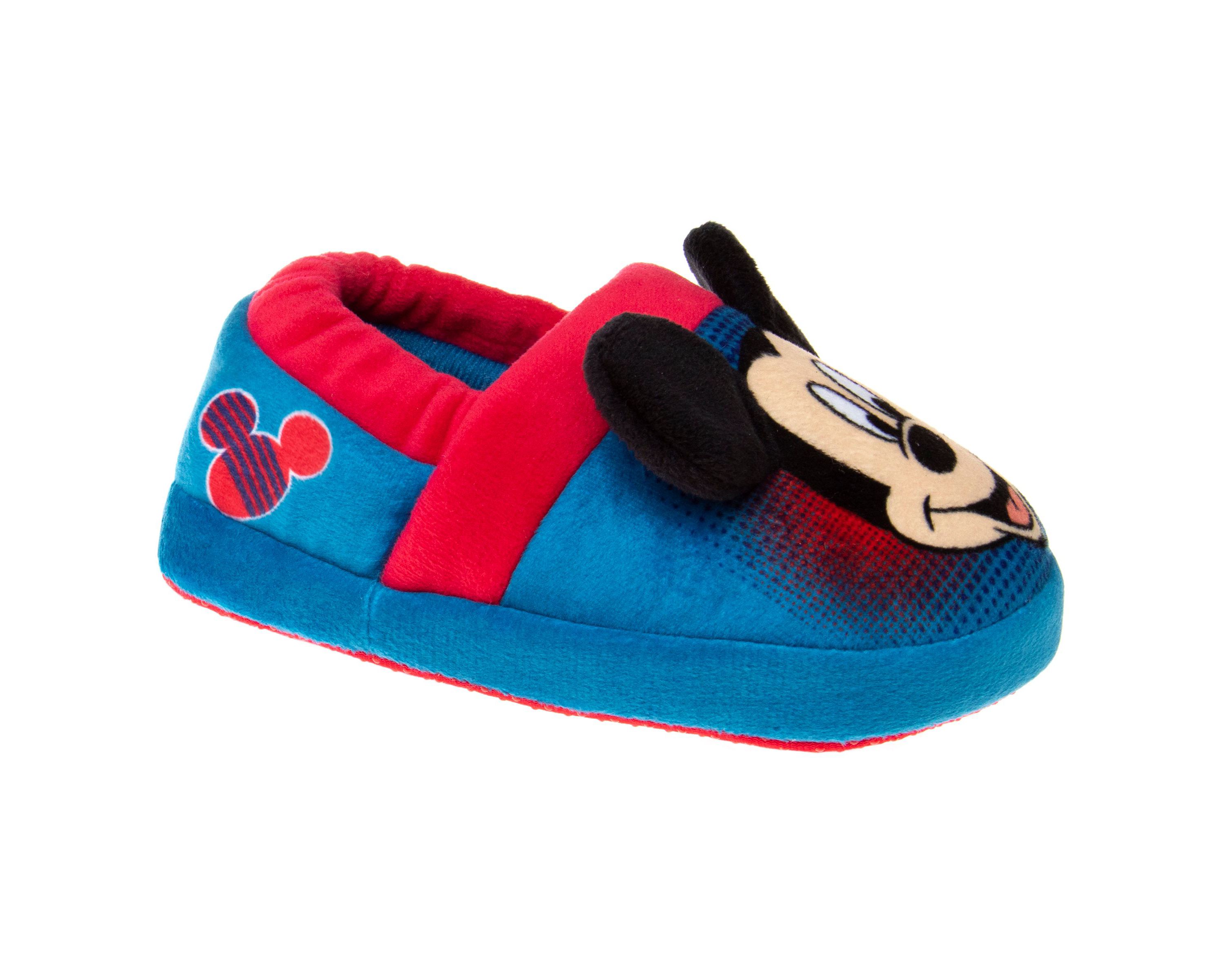 Disney Mickey Mouse Toddler Boys Retro Dual Sizes Slippers