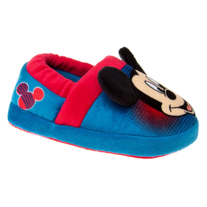 Disney Mickey Mouse Toddler Boys Retro Dual Sizes Slippers