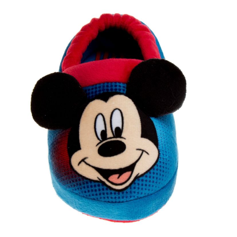 Disney Mickey Mouse Toddler Boys Retro Dual Sizes Slippers