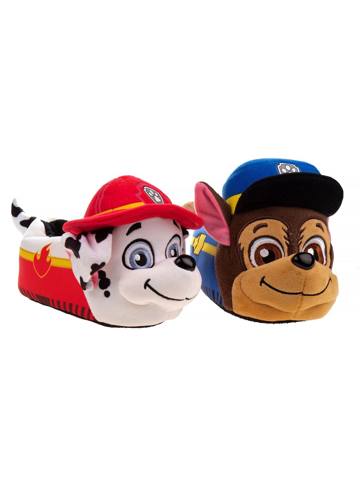 Nickelodeon Paw Patrol Marshall and Chase 3D Toddler Boys Dual Sizes Slippers