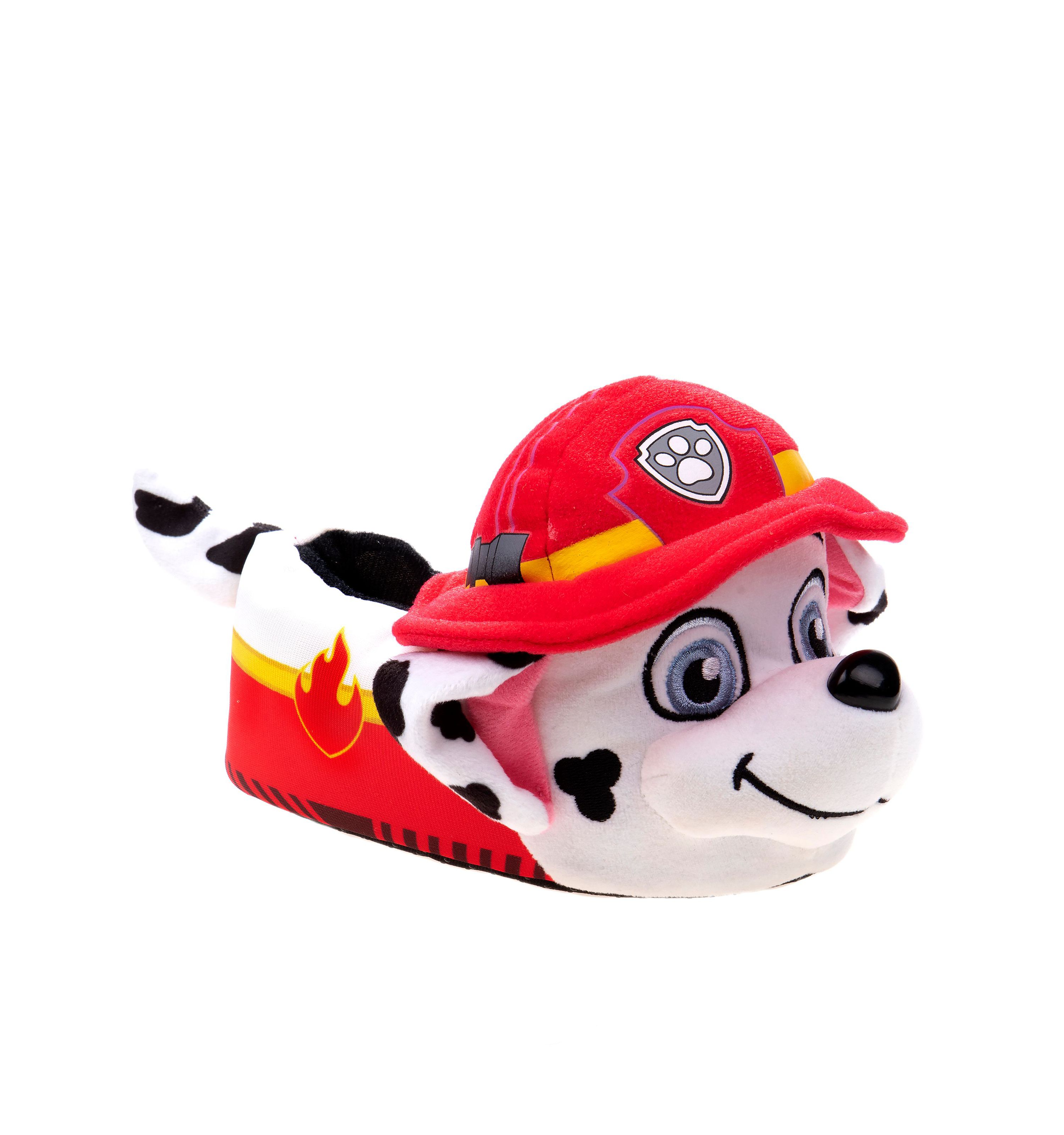 Nickelodeon Paw Patrol Marshall and Chase 3D Toddler Boys Dual Sizes Slippers