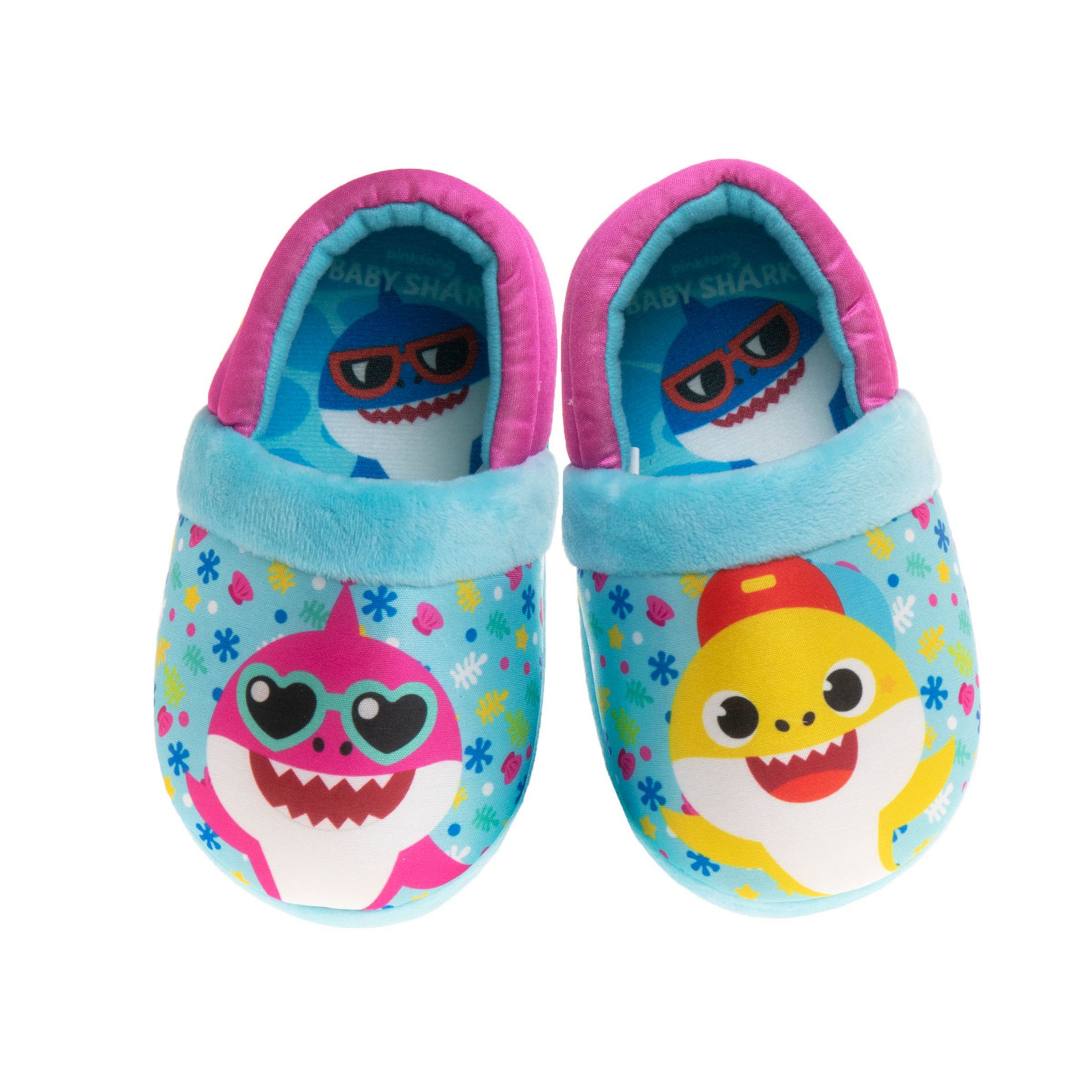 Baby Shark "Cool and Friendly" Toddler Girls Slippers