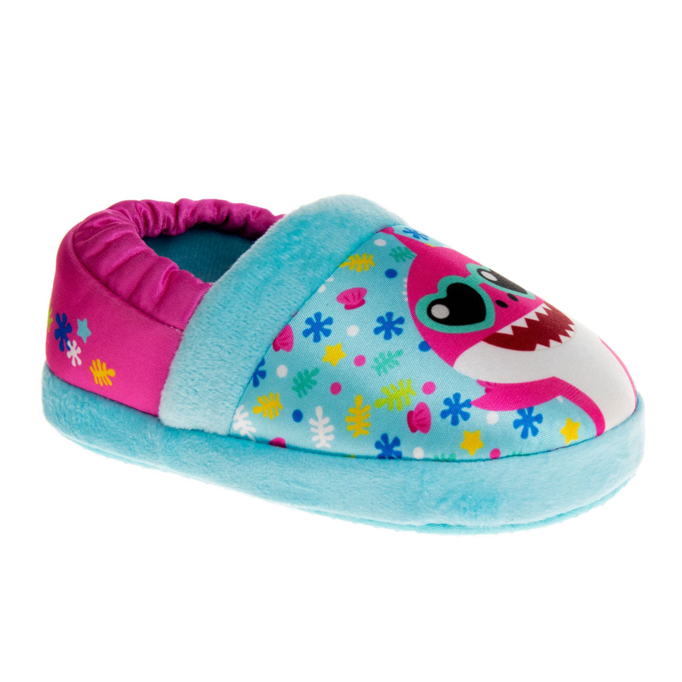 Baby Shark "Cool and Friendly" Toddler Girls Slippers