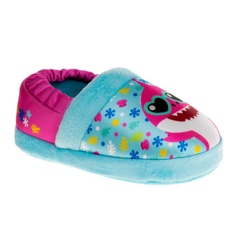 Baby Shark "Cool and Friendly" Toddler Girls Slippers