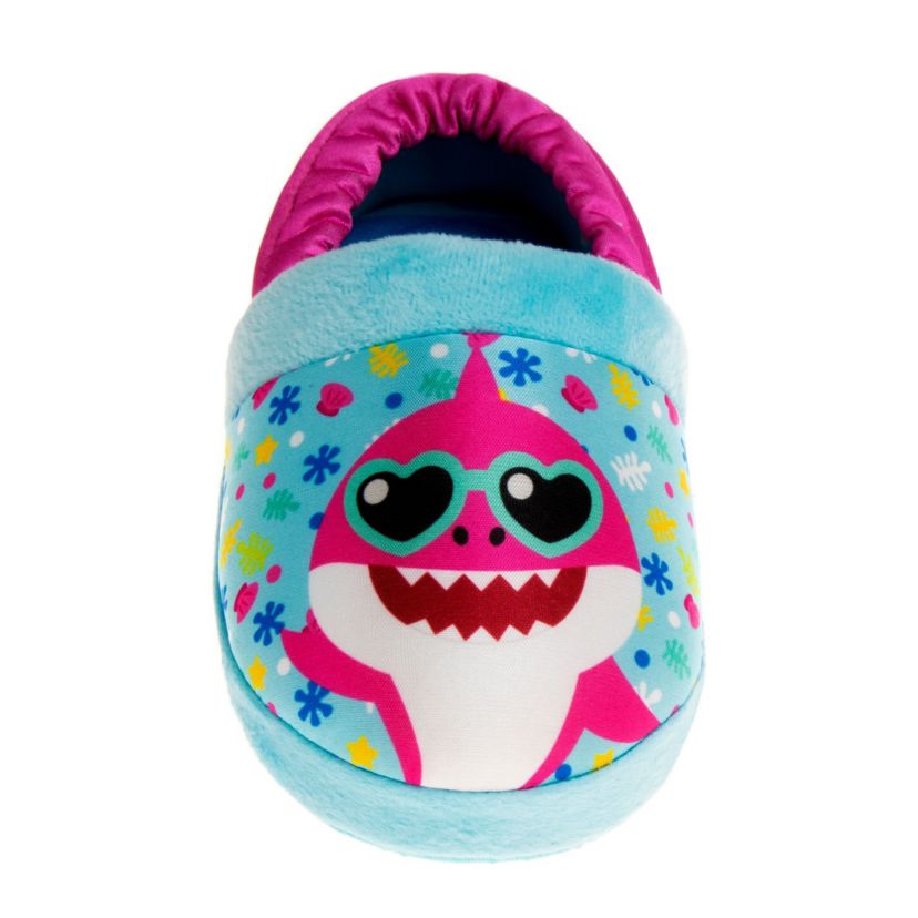 Baby Shark "Cool and Friendly" Toddler Girls Slippers