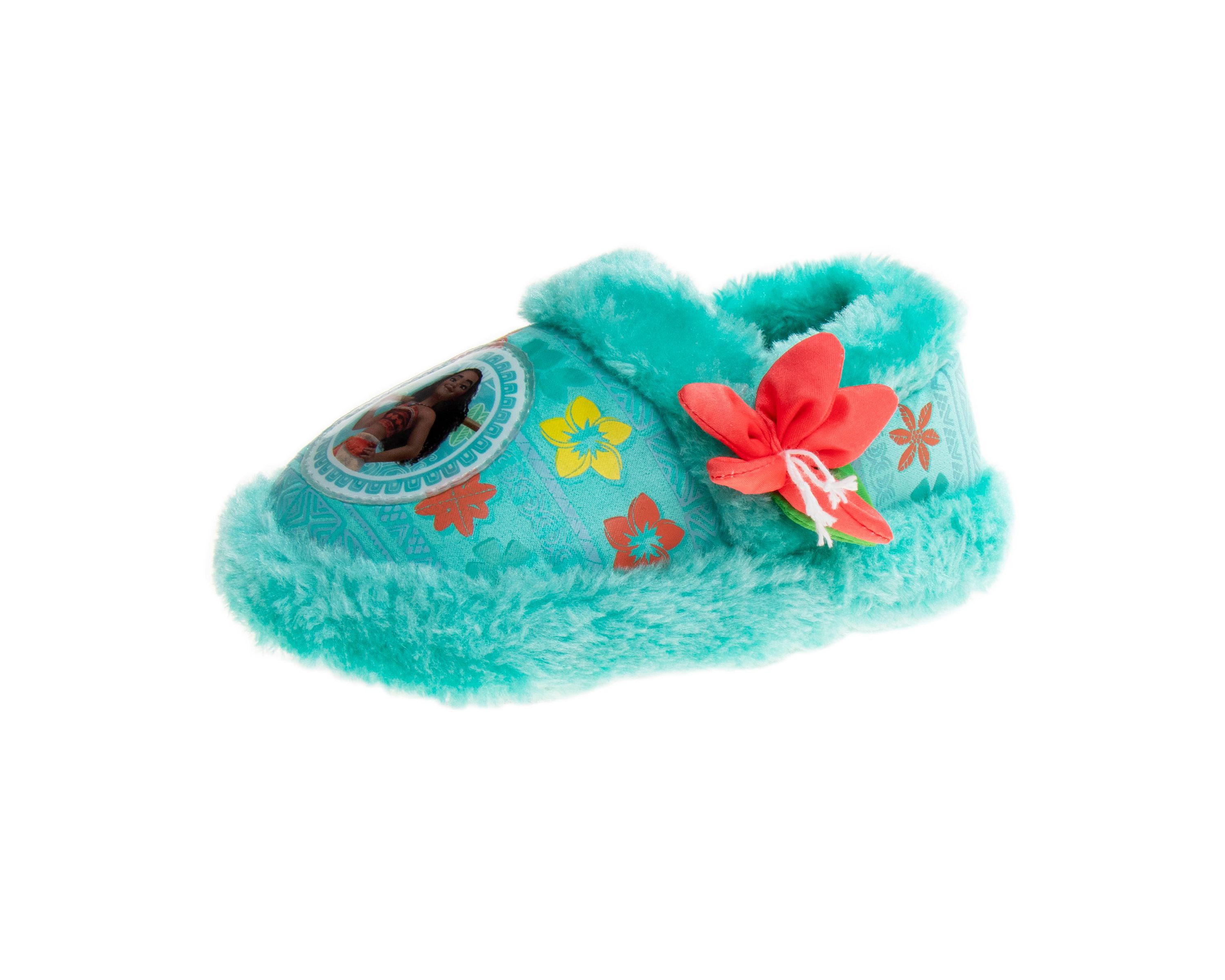 Disney Moana Sea Flower Toddler Girls Dual Sizes Slippers