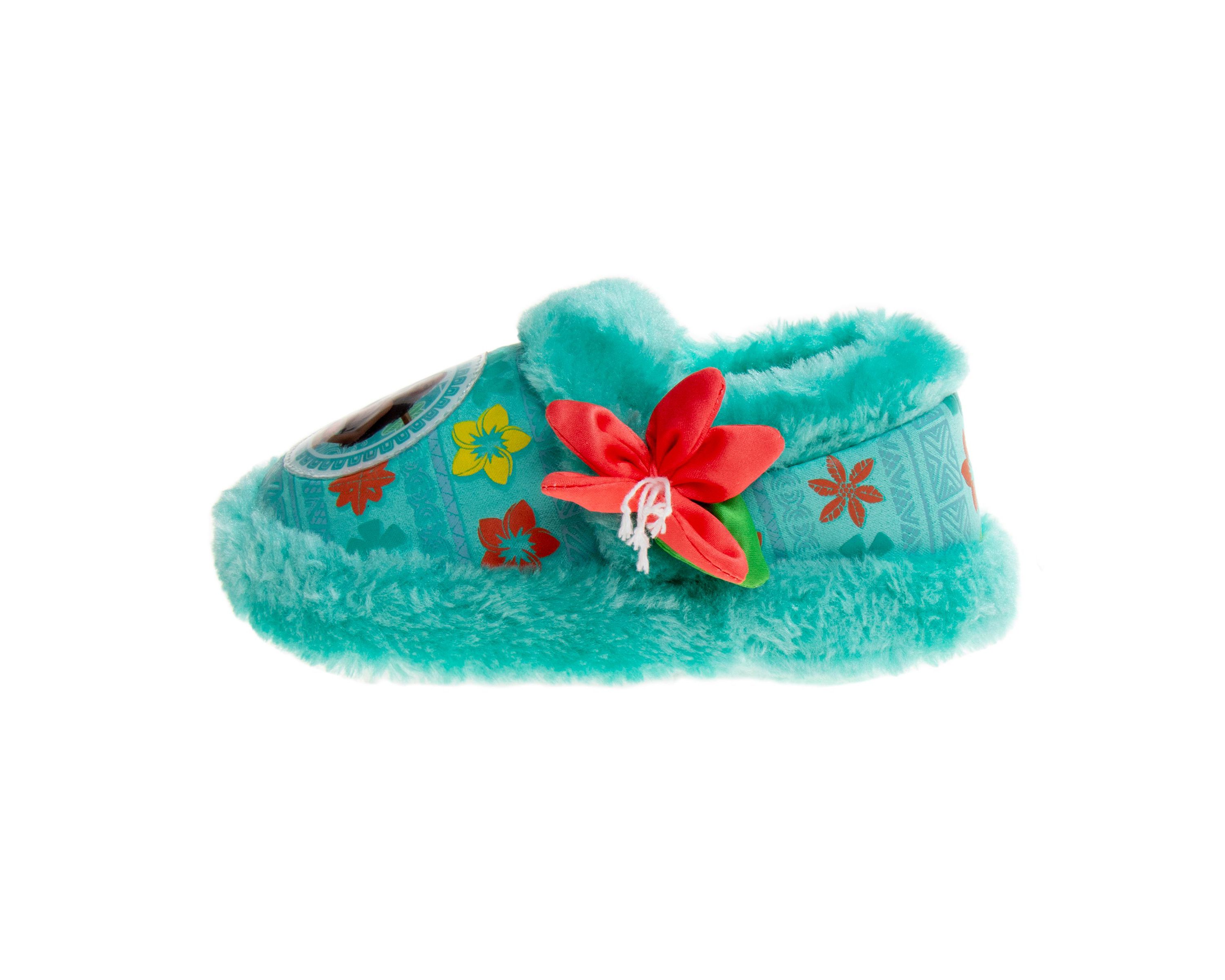 Disney Moana Sea Flower Toddler Girls Dual Sizes Slippers