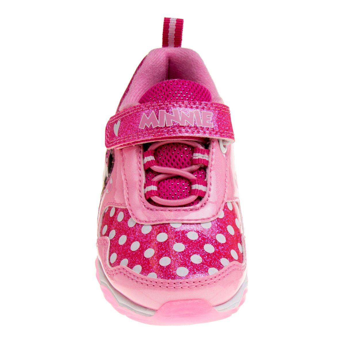 Disney Minnie Mouse Toddler Girls Sneakers w/ 4 White Lights