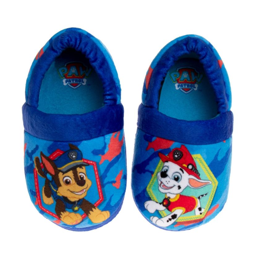 Nickelodeon Paw Patrol Marshall and Chase Toddler Boys Dual Sizes Slippers