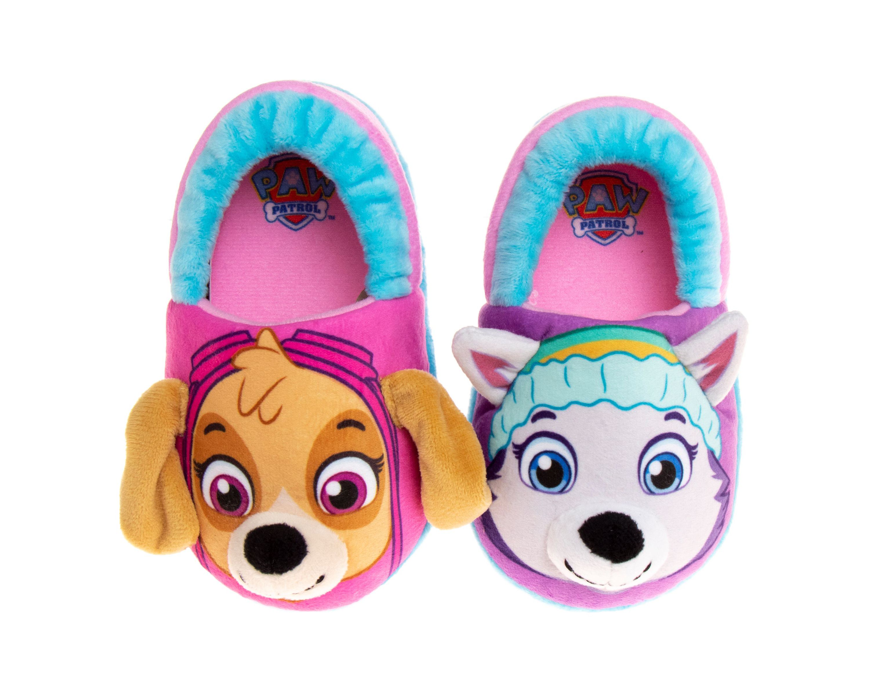 Nickelodeon Paw Patrol Toddler Girls Dual Sizes Slippers