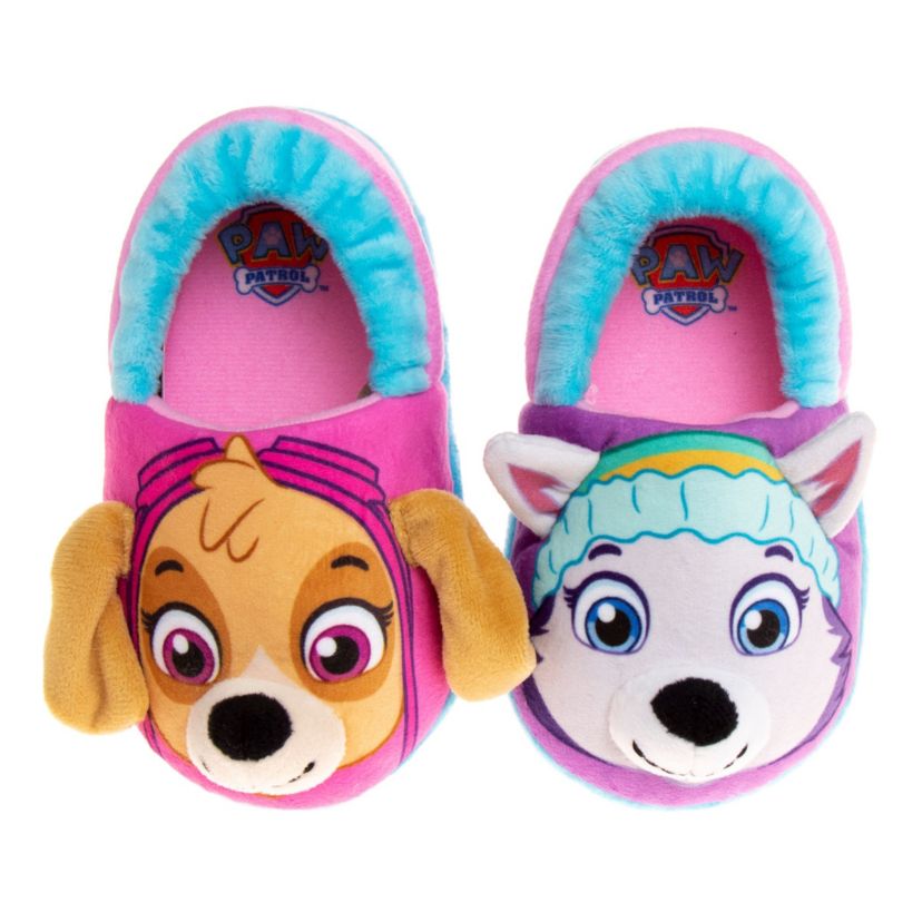 Nickelodeon Paw Patrol Toddler Girls Dual Sizes Slippers