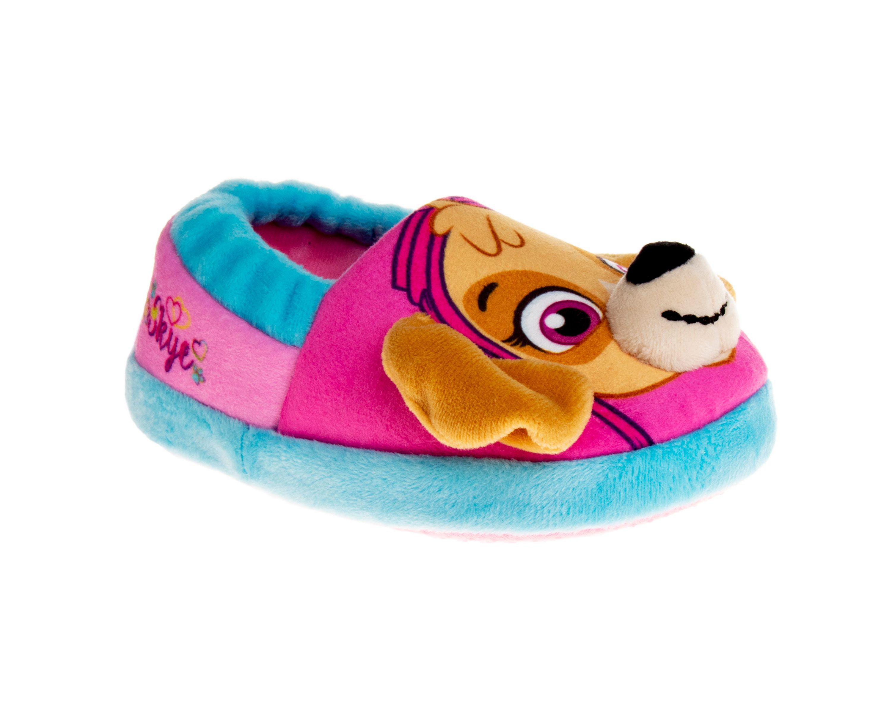 Nickelodeon Paw Patrol Toddler Girls Dual Sizes Slippers