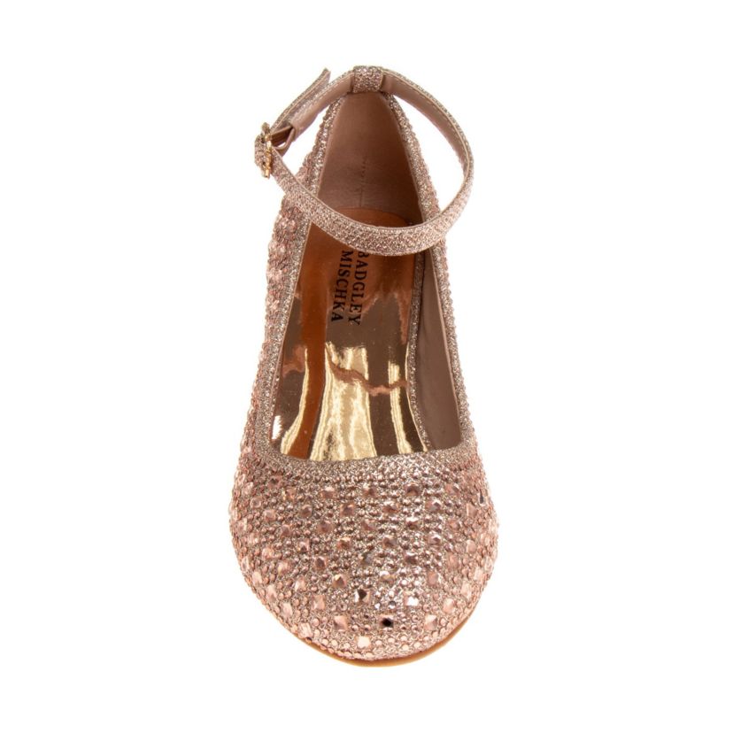 Badgley Mischka Girls Block Heel Dress Shoes