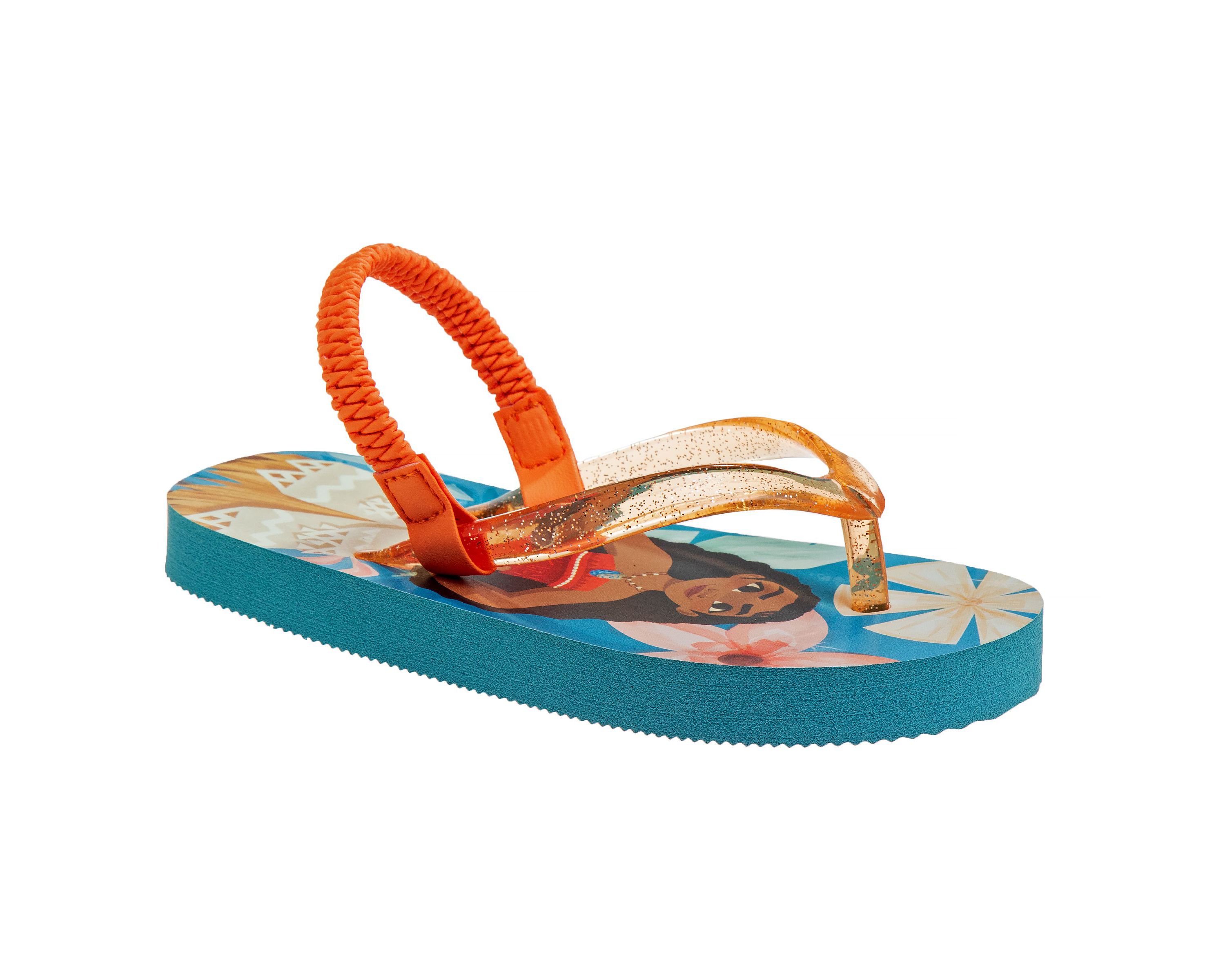 Disney Moana Girls Flip Flops with back strap