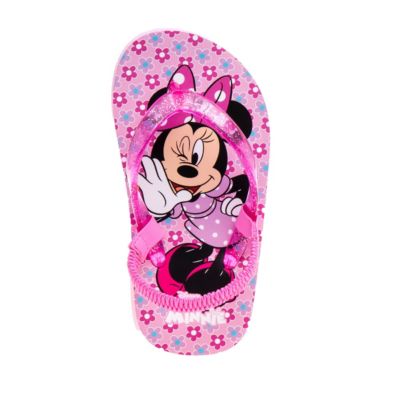 Disney Minnie Mouse Girls Flip Flops with back strap