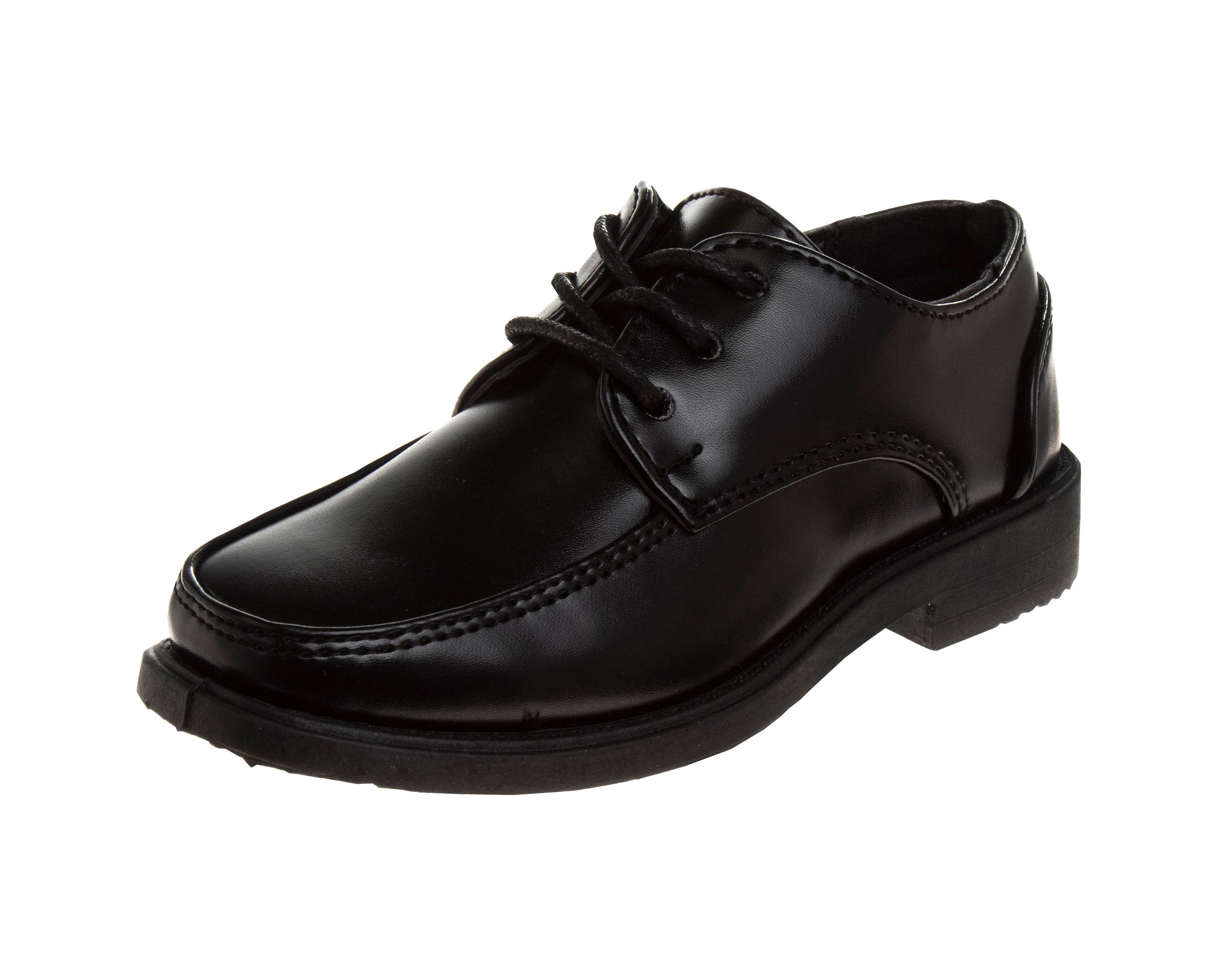 Boys dress shoes, lace-up style.