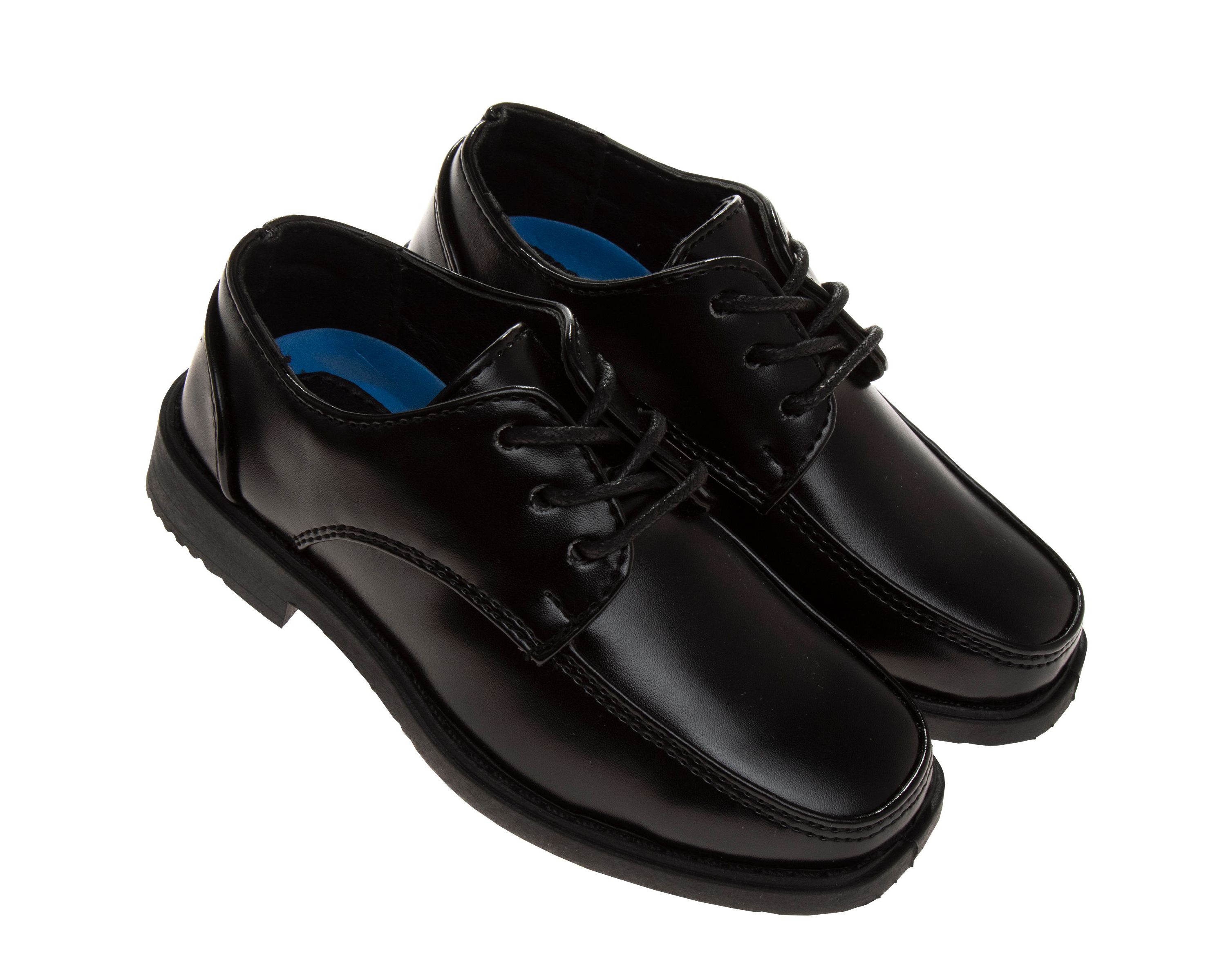 Boys dress shoes, lace-up style.
