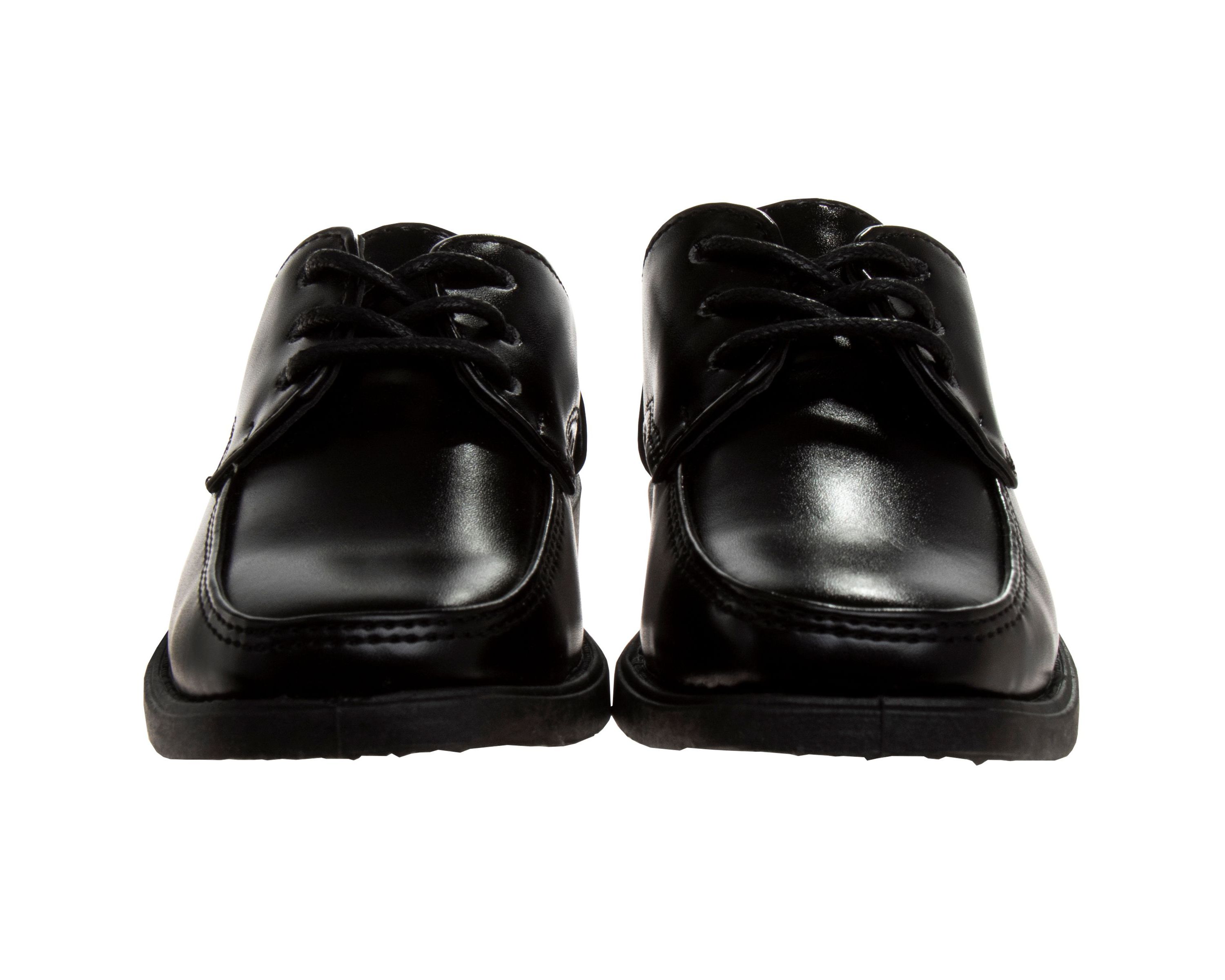 Boys dress shoes, lace-up style.