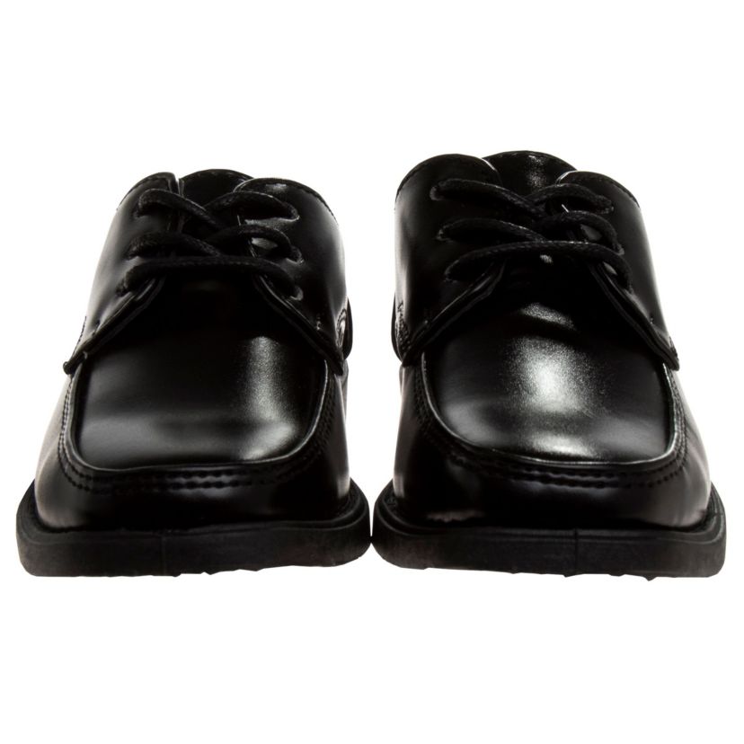 Boys dress shoes, lace-up style.