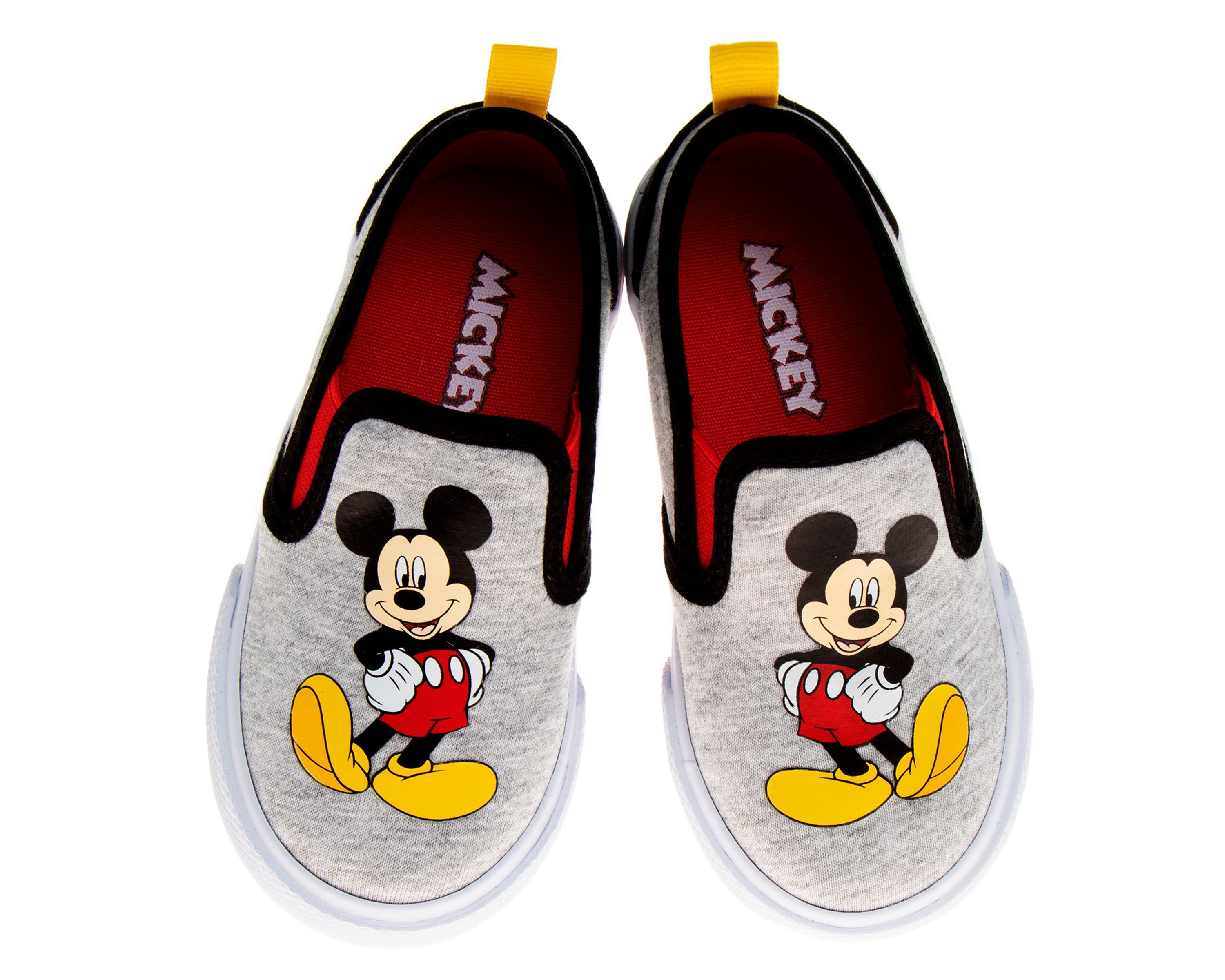Mickey Mouse Toddler Boys Slip On Canvas Sneakers
