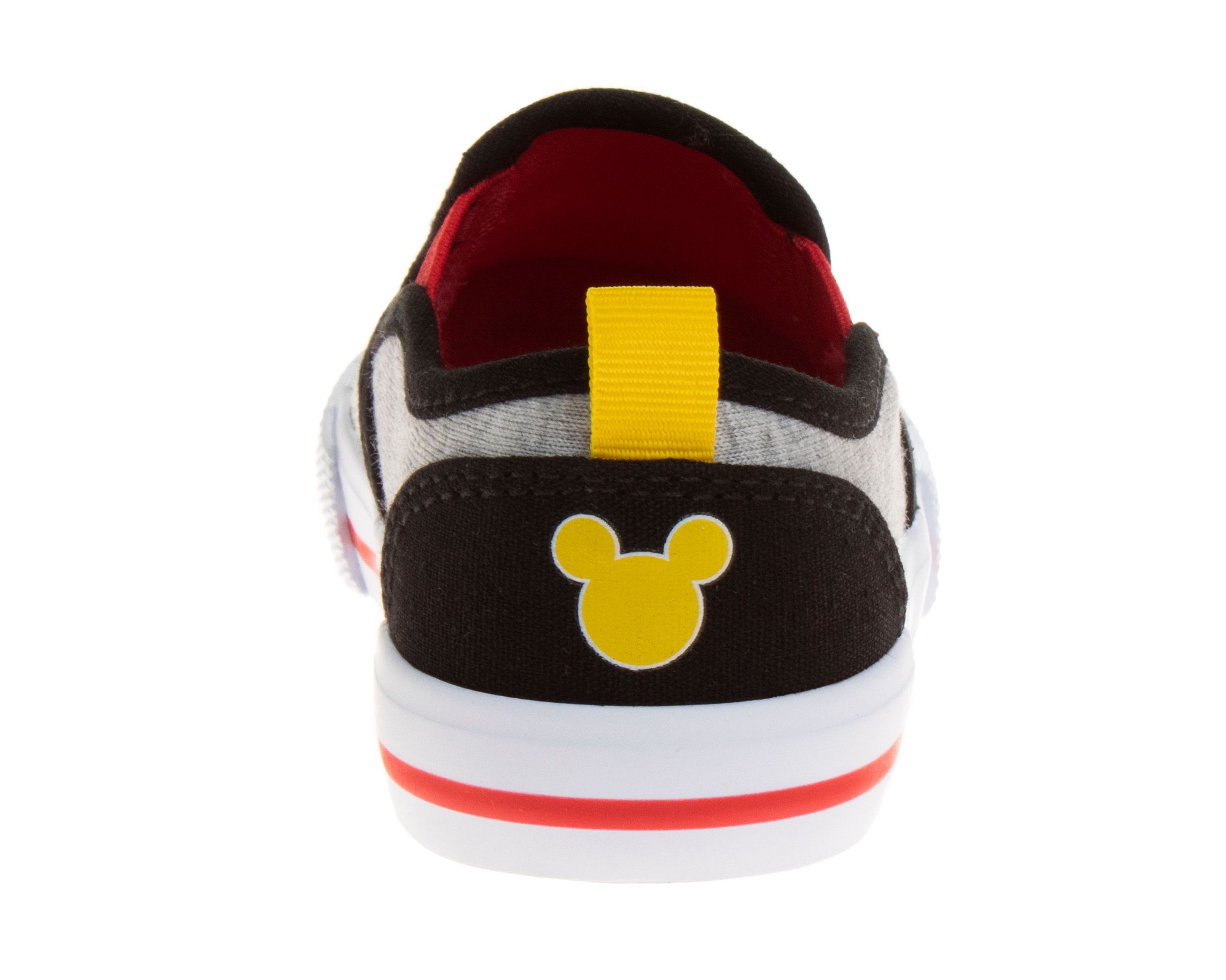 Mickey Mouse Toddler Boys Slip On Canvas Sneakers
