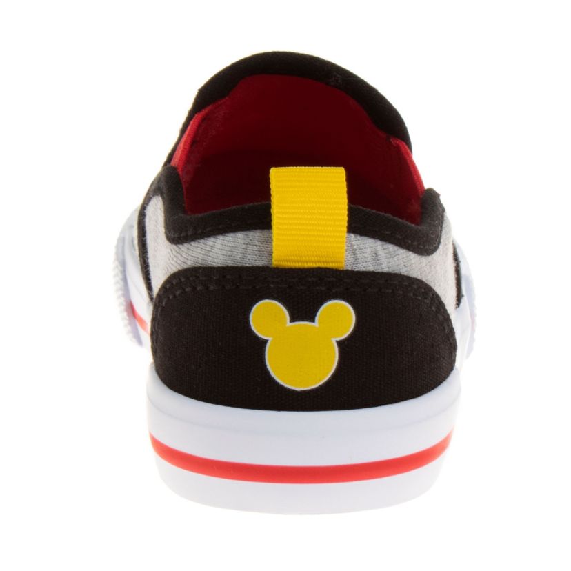 Mickey Mouse Toddler Boys Slip On Canvas Sneakers