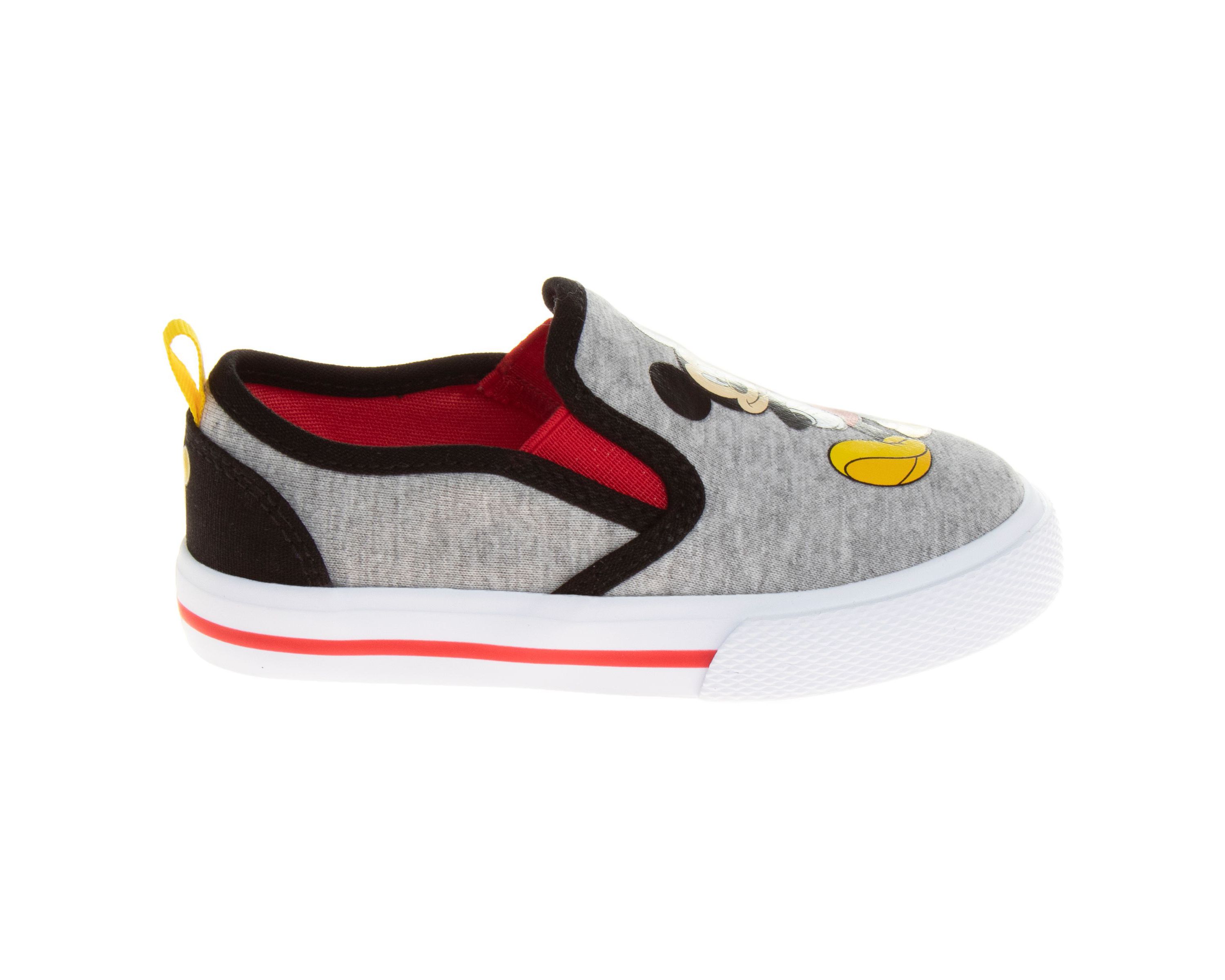 Mickey Mouse Toddler Boys Slip On Canvas Sneakers