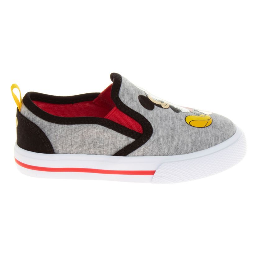 Mickey Mouse Toddler Boys Slip On Canvas Sneakers