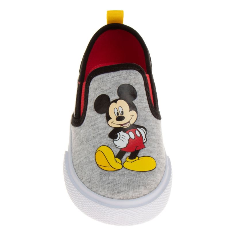 Mickey Mouse Toddler Boys Slip On Canvas Sneakers