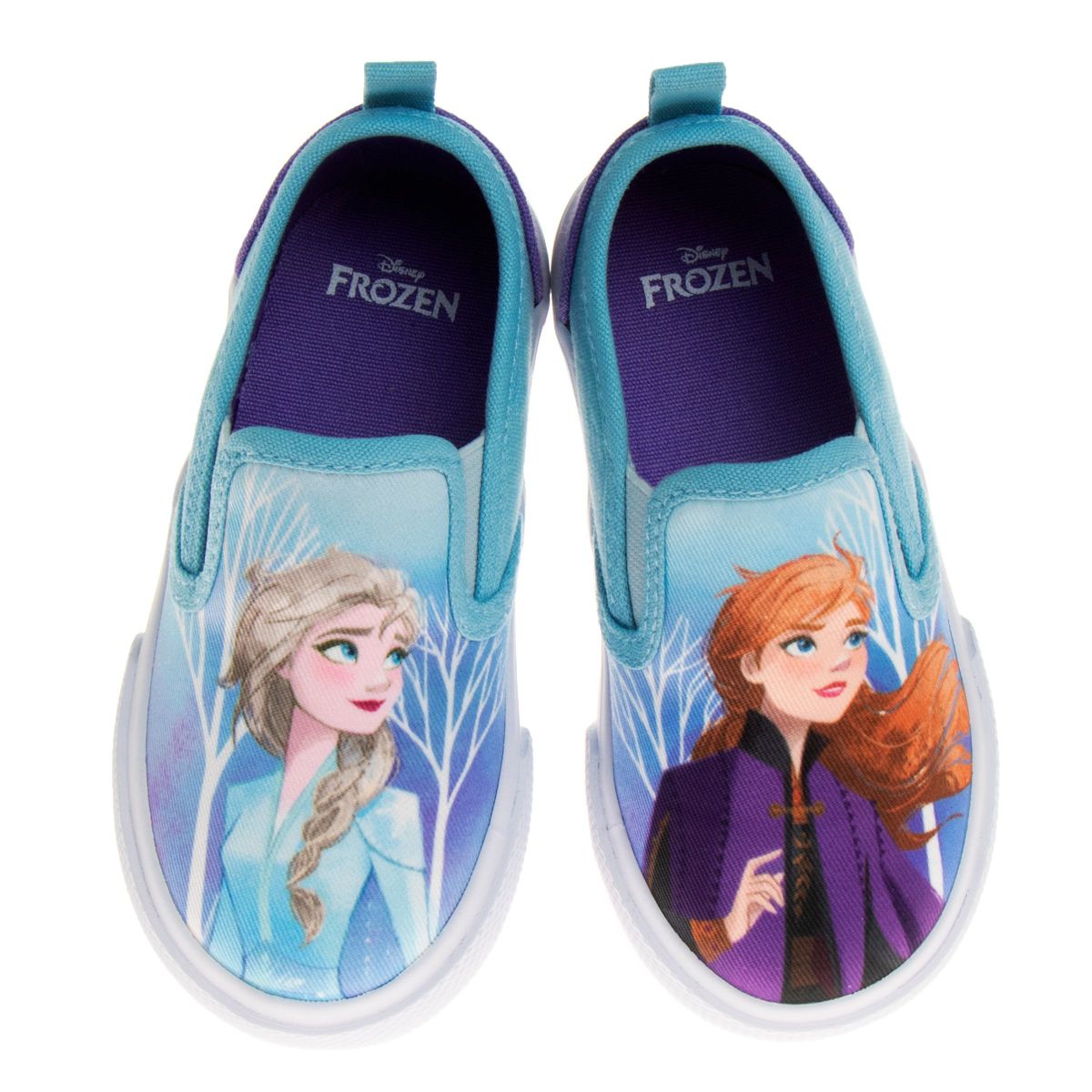 Frozen Toddler Girls Slip On Canvas Sneakers