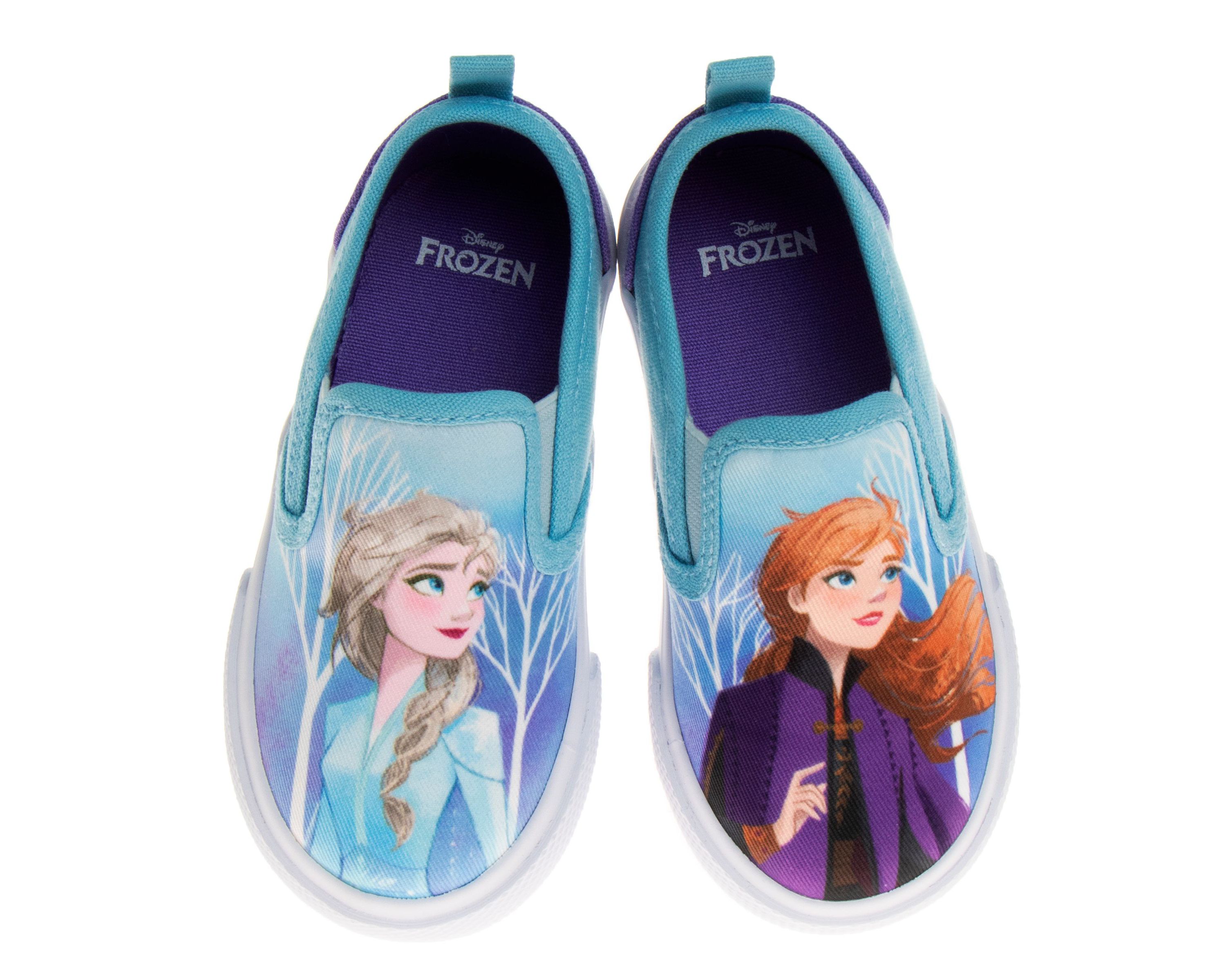 Frozen Toddler Girls Slip On Canvas Sneakers