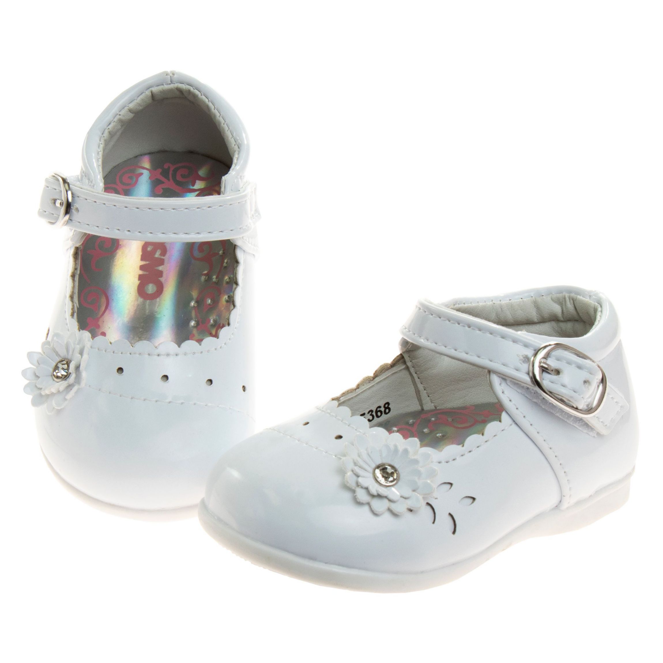 Toddler Girls Dress Shoes with flower detail