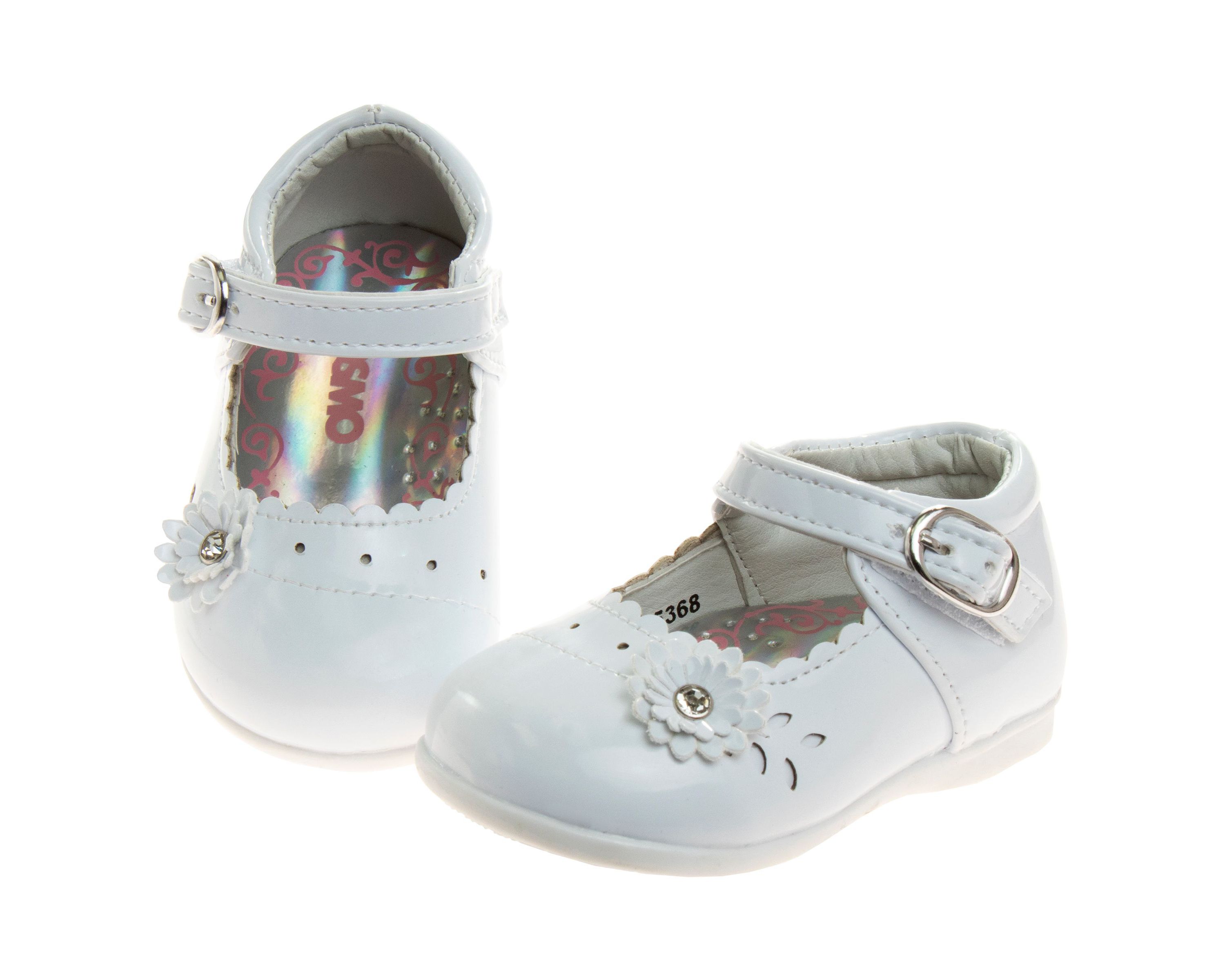 Toddler Girls Dress Shoes with flower detail