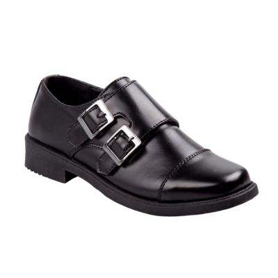Josmo Toddler Kids Boys Monk Dress Shoes, Black, 12M Little Kid