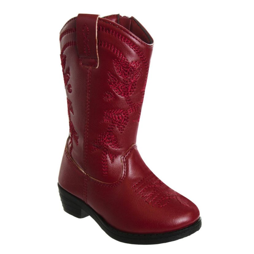 Girls zip up boot with heel