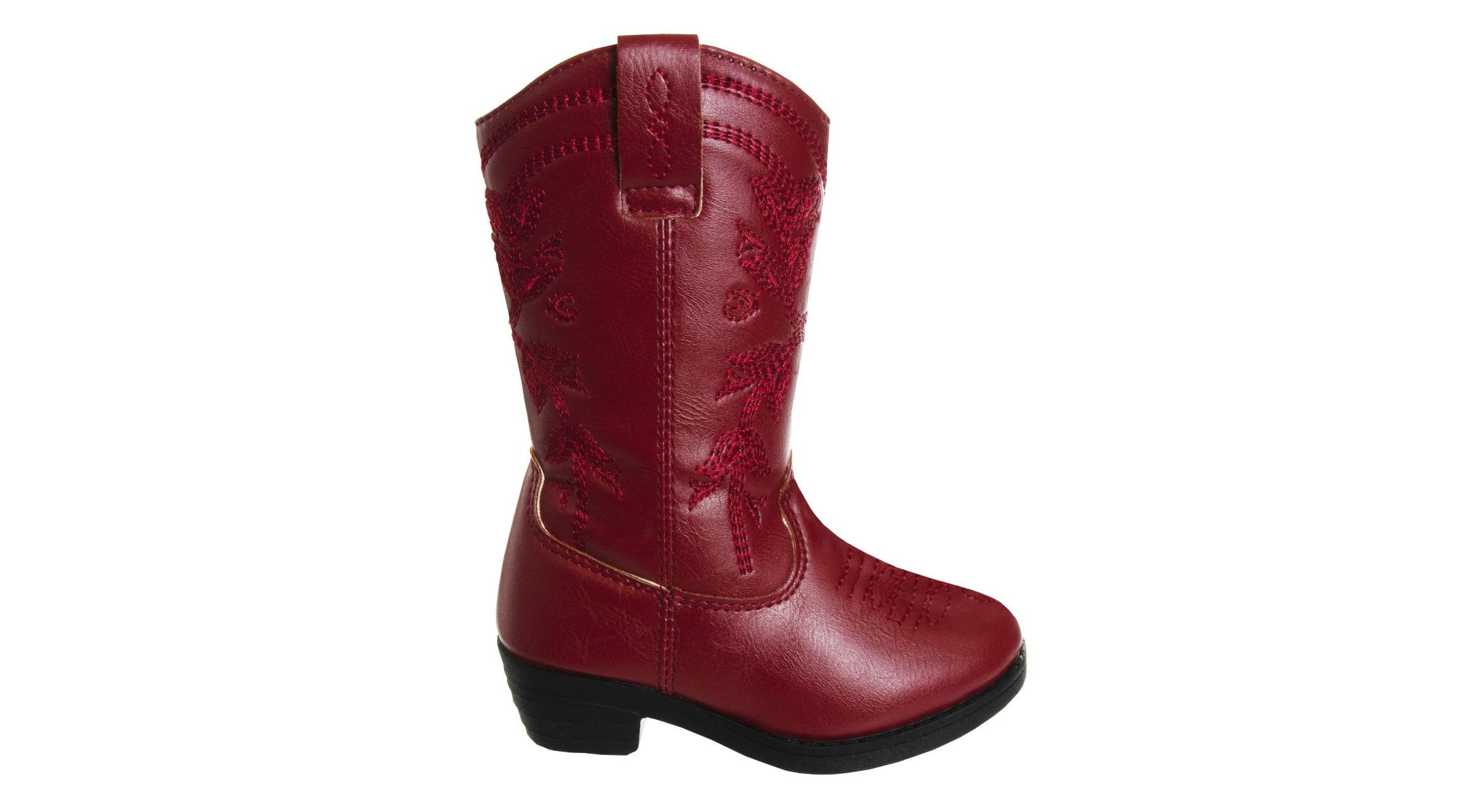 Girls zip up boot with heel