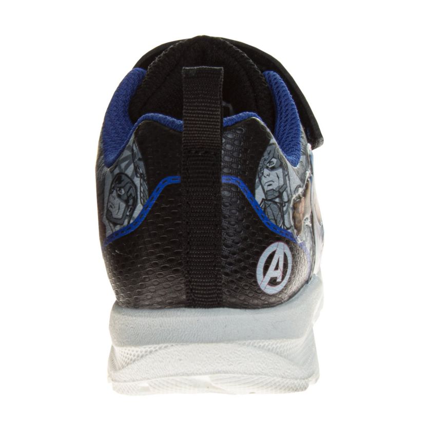 Marvel Avengers, Iron Man, Captain America Boys Light Up Sneakers. (Toddler/Little Kids)