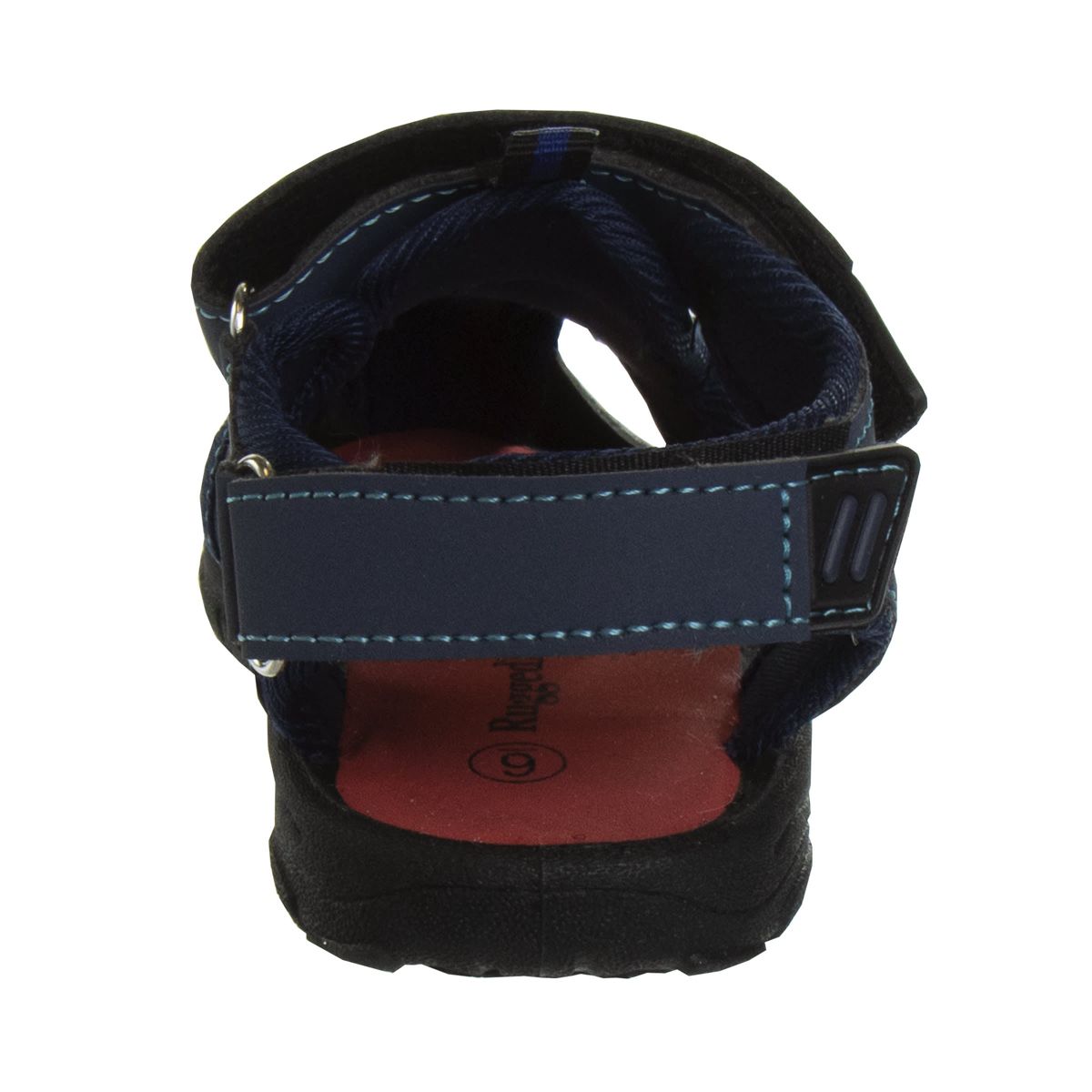 Rugged Bear Boys Mighty Dinosaur Hook and Loop Closed Toe Sport Sandals. (Toddler/Little Kids).