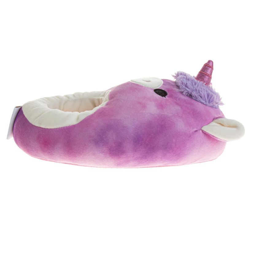 Squishmallow Lola the Unicorn  Dual Sizes Girls Slippers. (Little Kids)