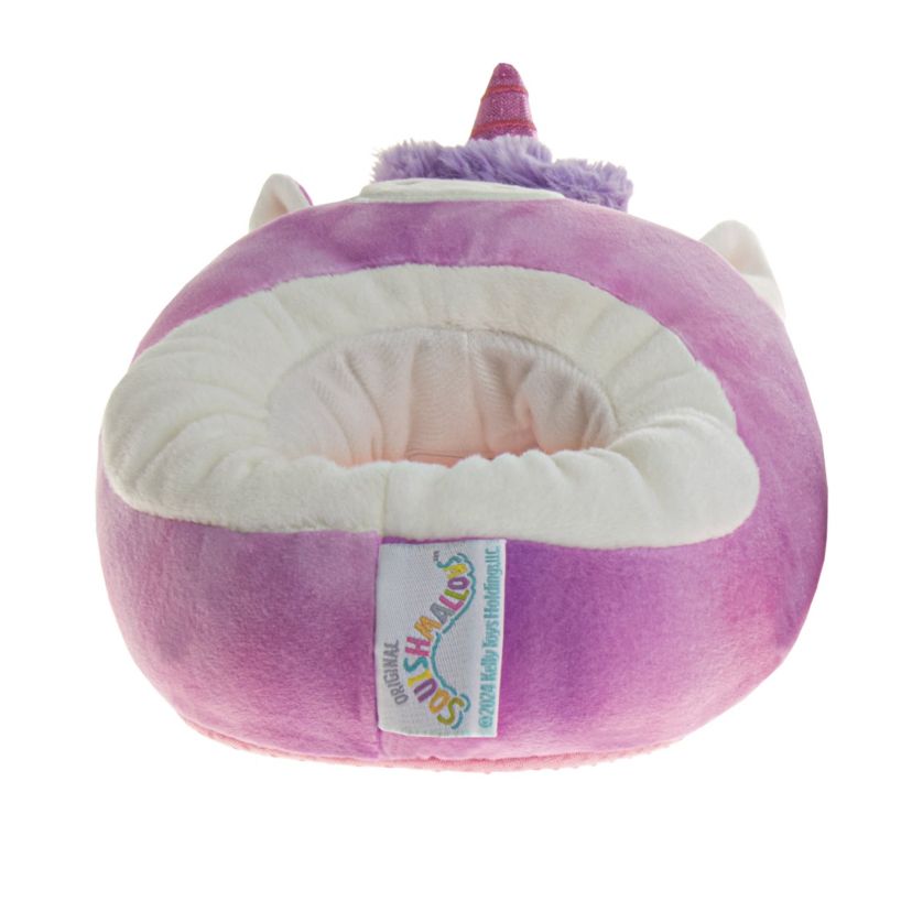 Squishmallow Lola the Unicorn  Dual Sizes Girls Slippers. (Little Kids)